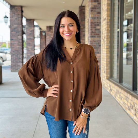 Hot Chocolate Chill Blouse