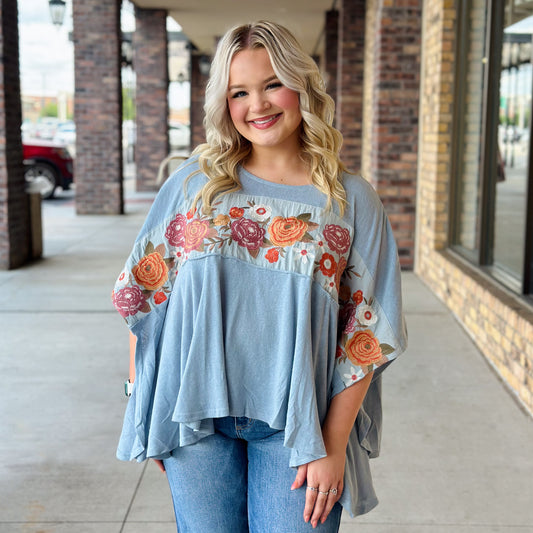 Good Life Pastel Blue Blouse