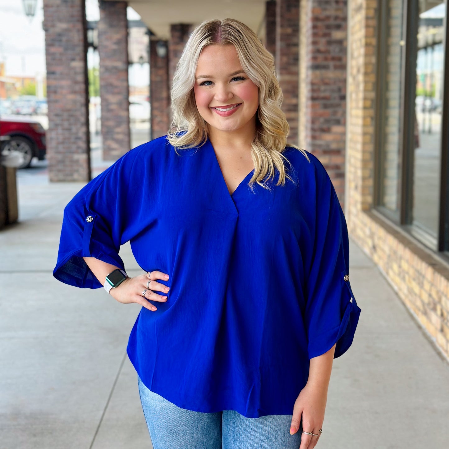 Run Free Royal Blue Blouse