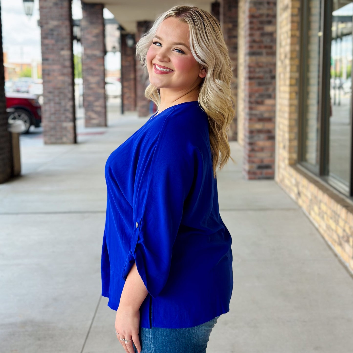 Run Free Royal Blue Blouse