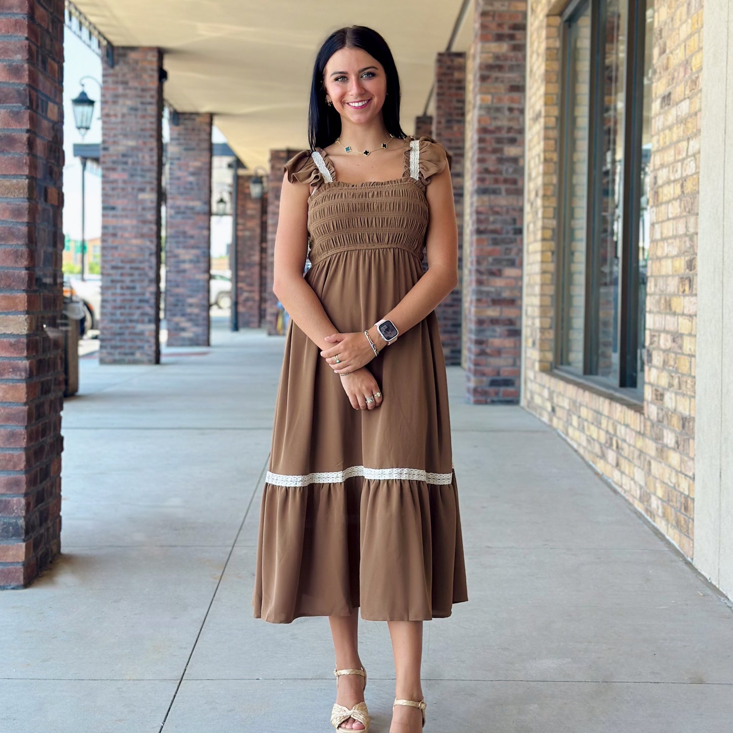 Mystical Fantasy Brown Dress