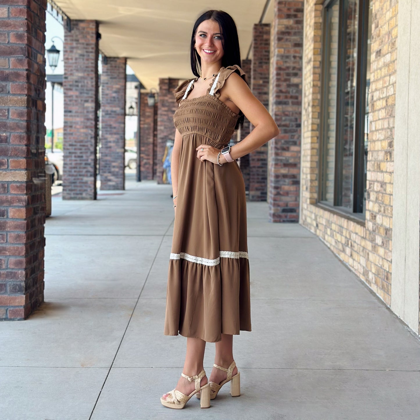 Mystical Fantasy Brown Dress