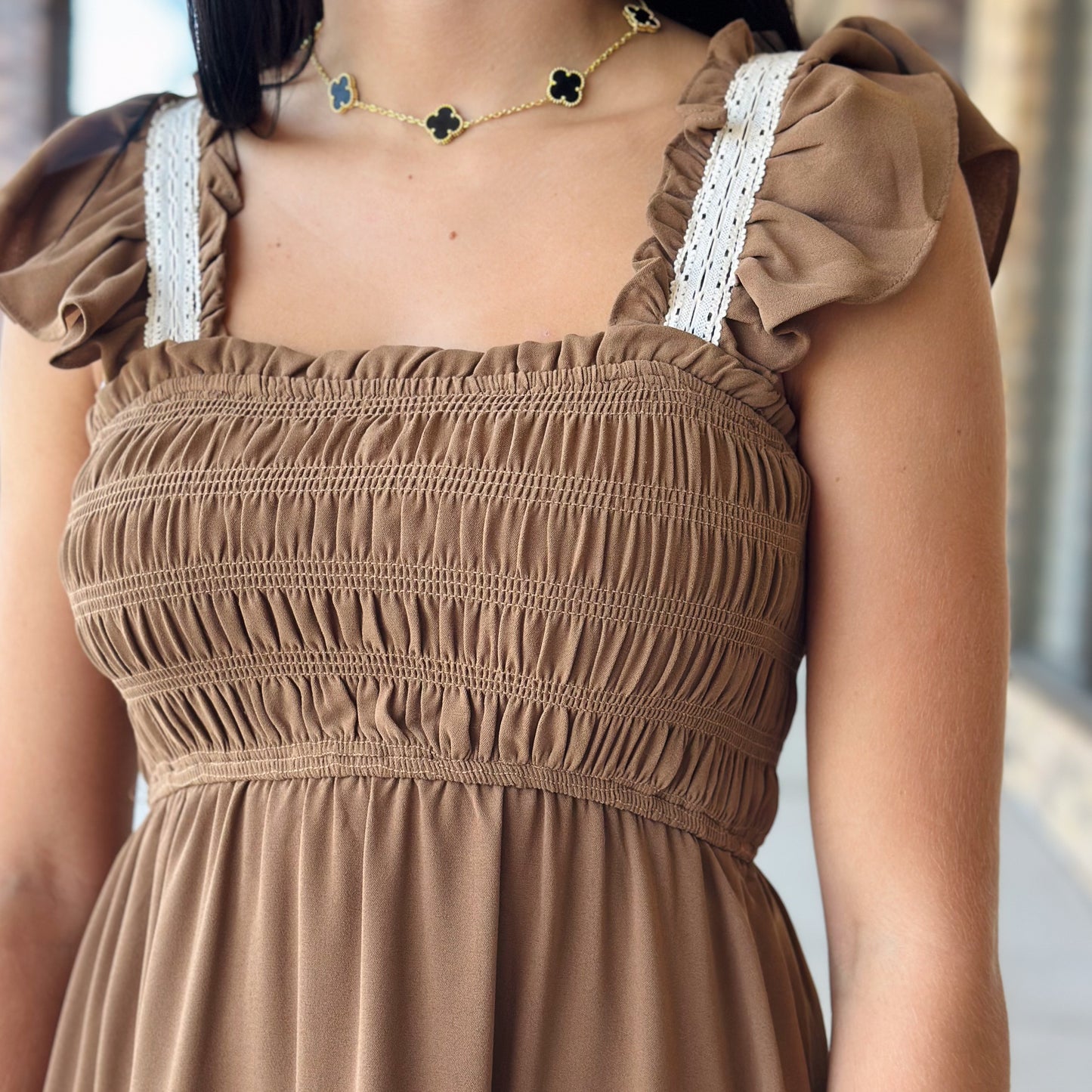 Mystical Fantasy Brown Dress