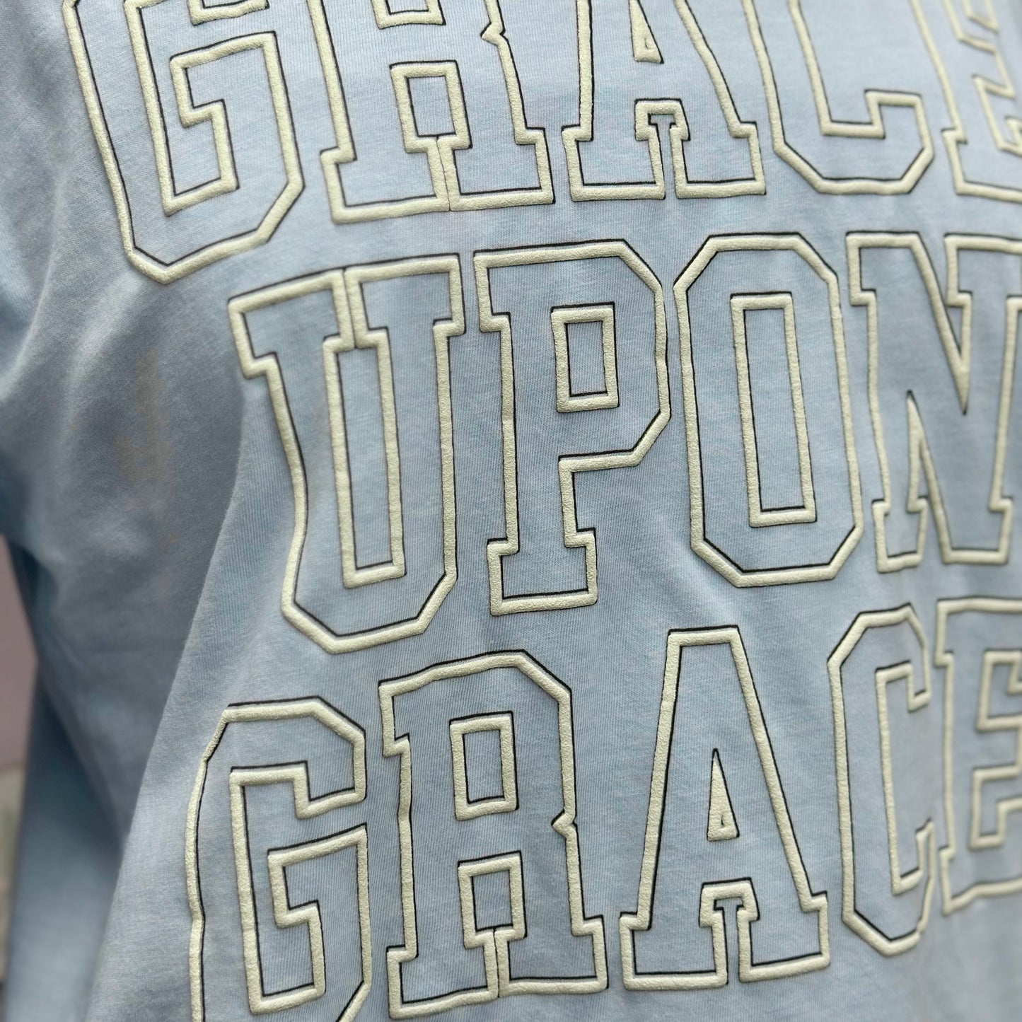 Grace Upon Grace Light Blue Tee