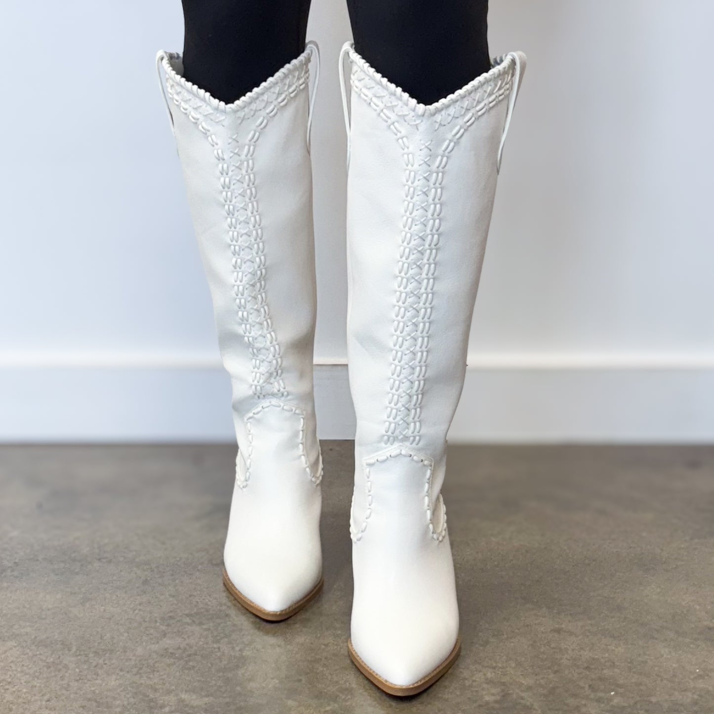 Finley White Boot