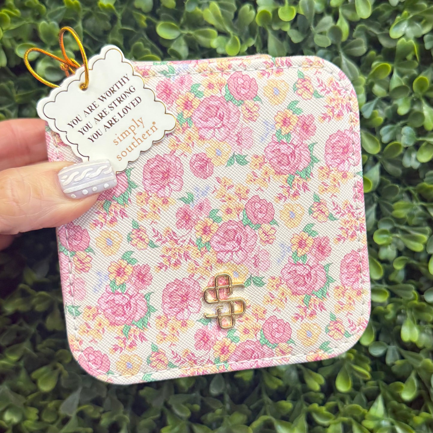 Simply Southern Travel Spring Floral Jewelry Case