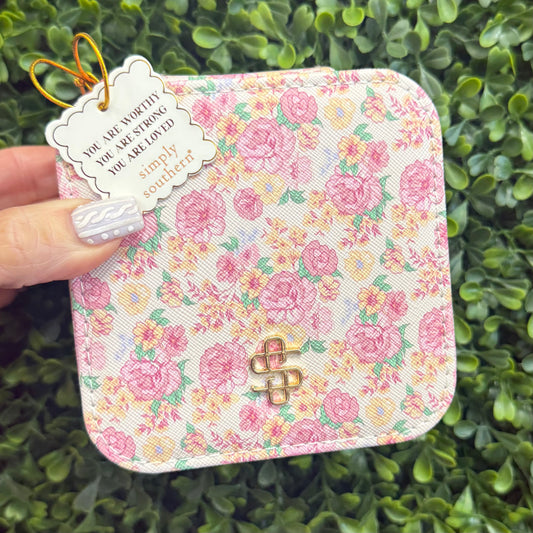 Simply Southern Travel Spring Floral Jewelry Case