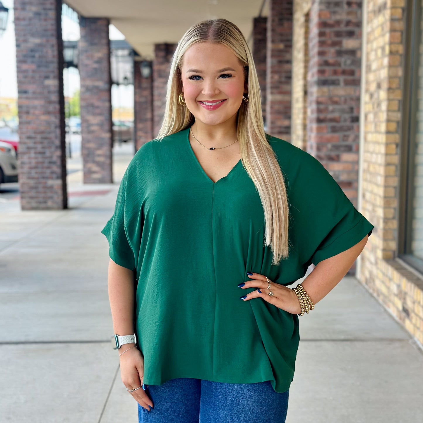 Keep It Basic Short Sleeve Blouse