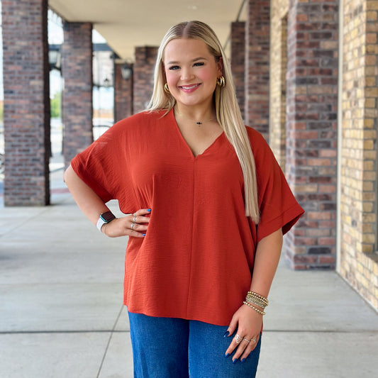 Keep It Basic Short Sleeve Blouse