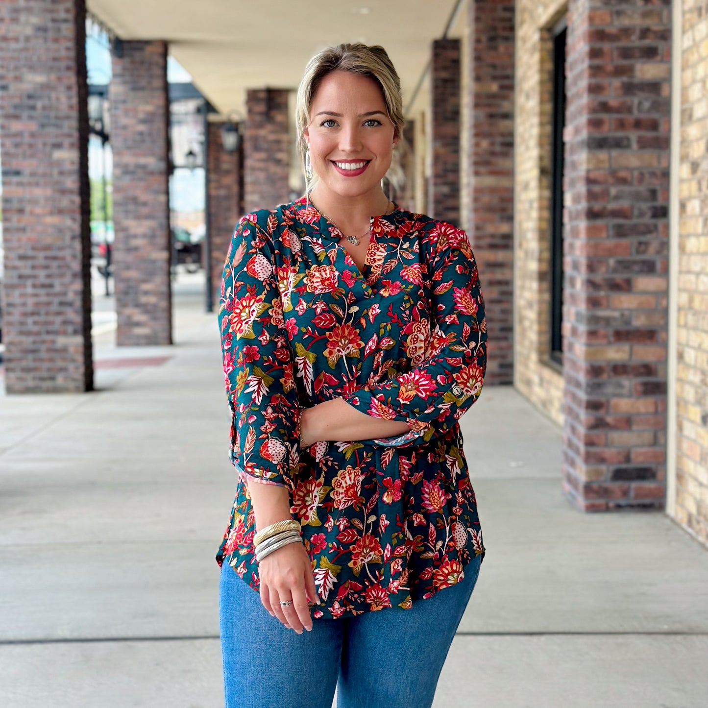 Turkey Day Travel Knit Blouse