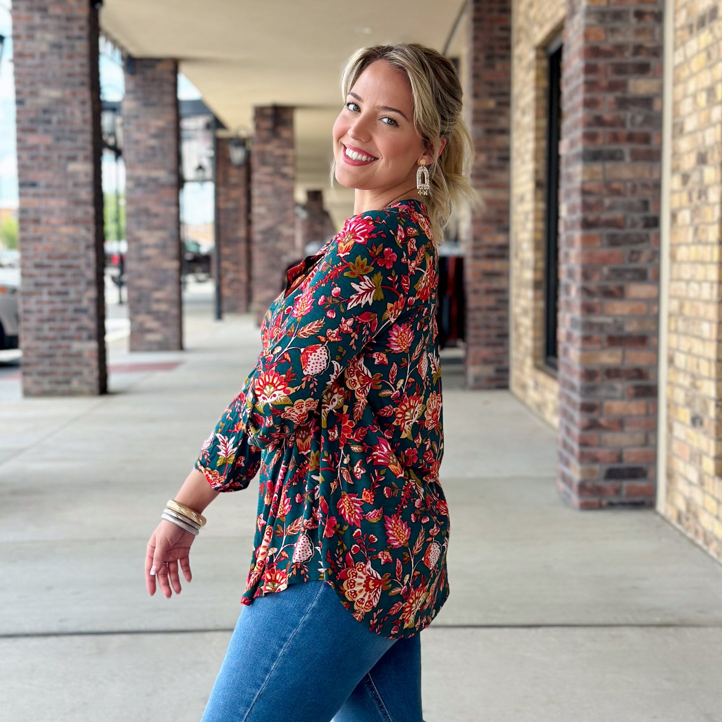 Turkey Day Travel Knit Blouse