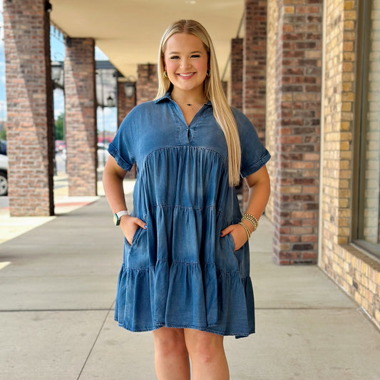 Chic Denim Delight Dress