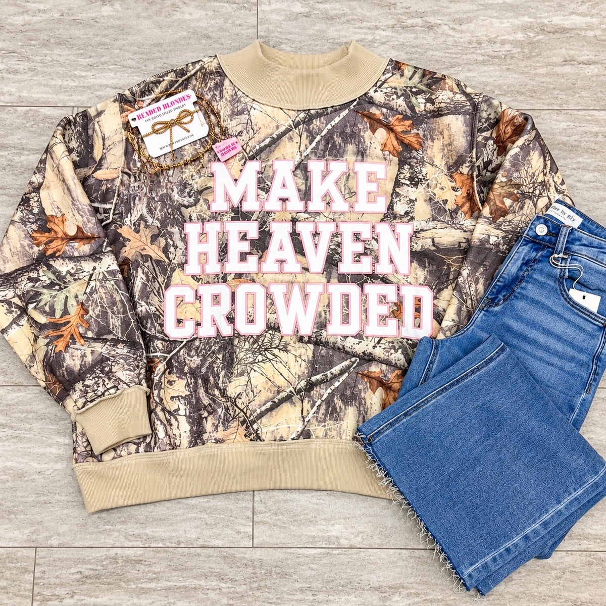 Make Heaven Crowed Mock Neck