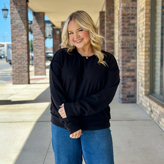 Black and Rust Sweatshirt