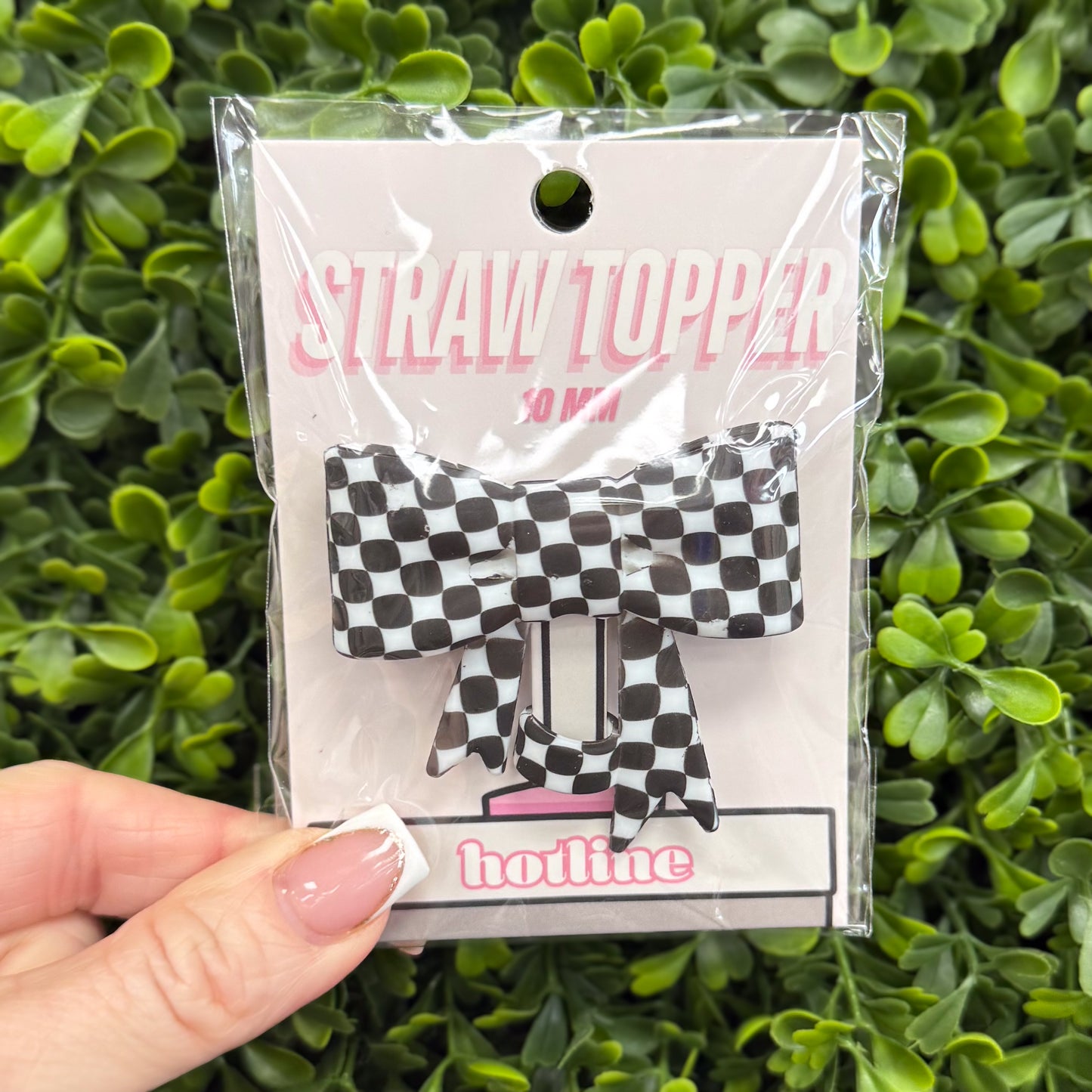 Large Bow Straw Toppers