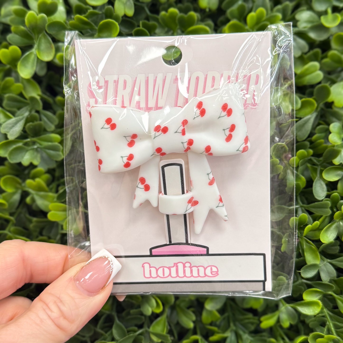 Large Bow Straw Toppers