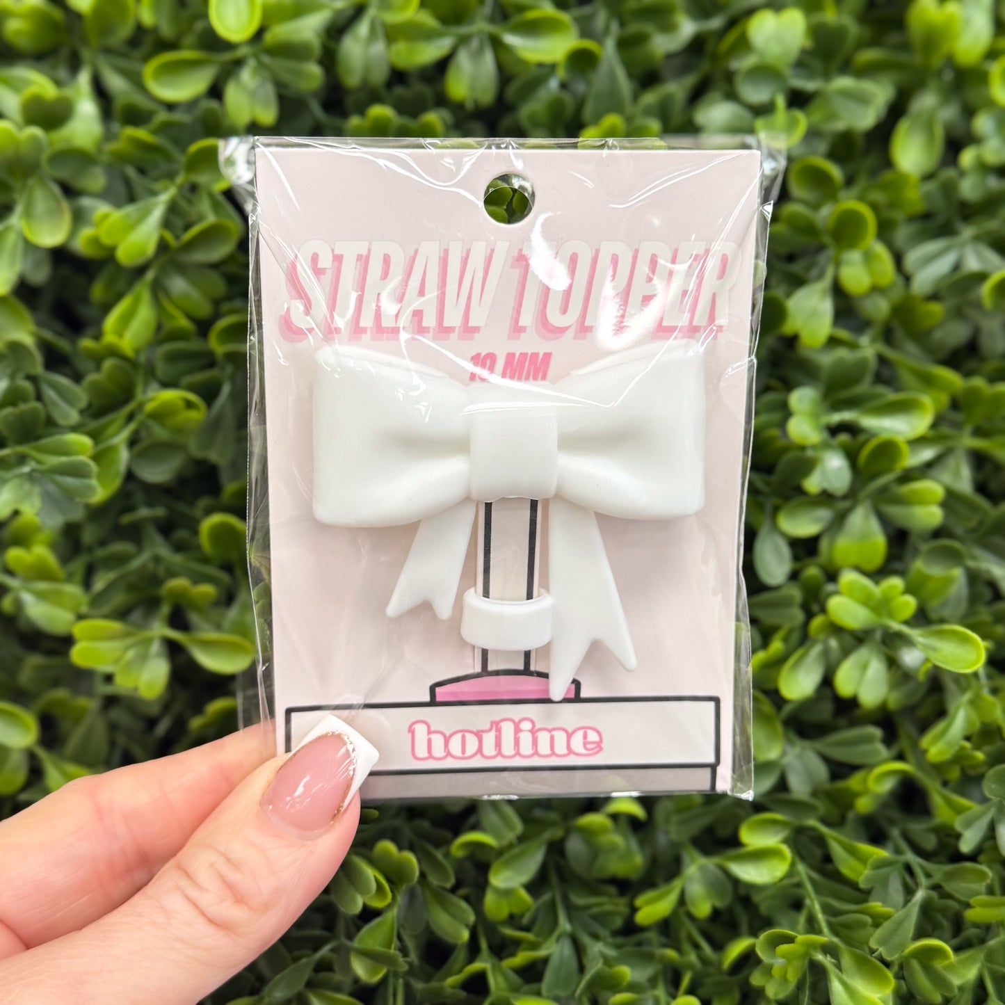 Large Bow Straw Toppers