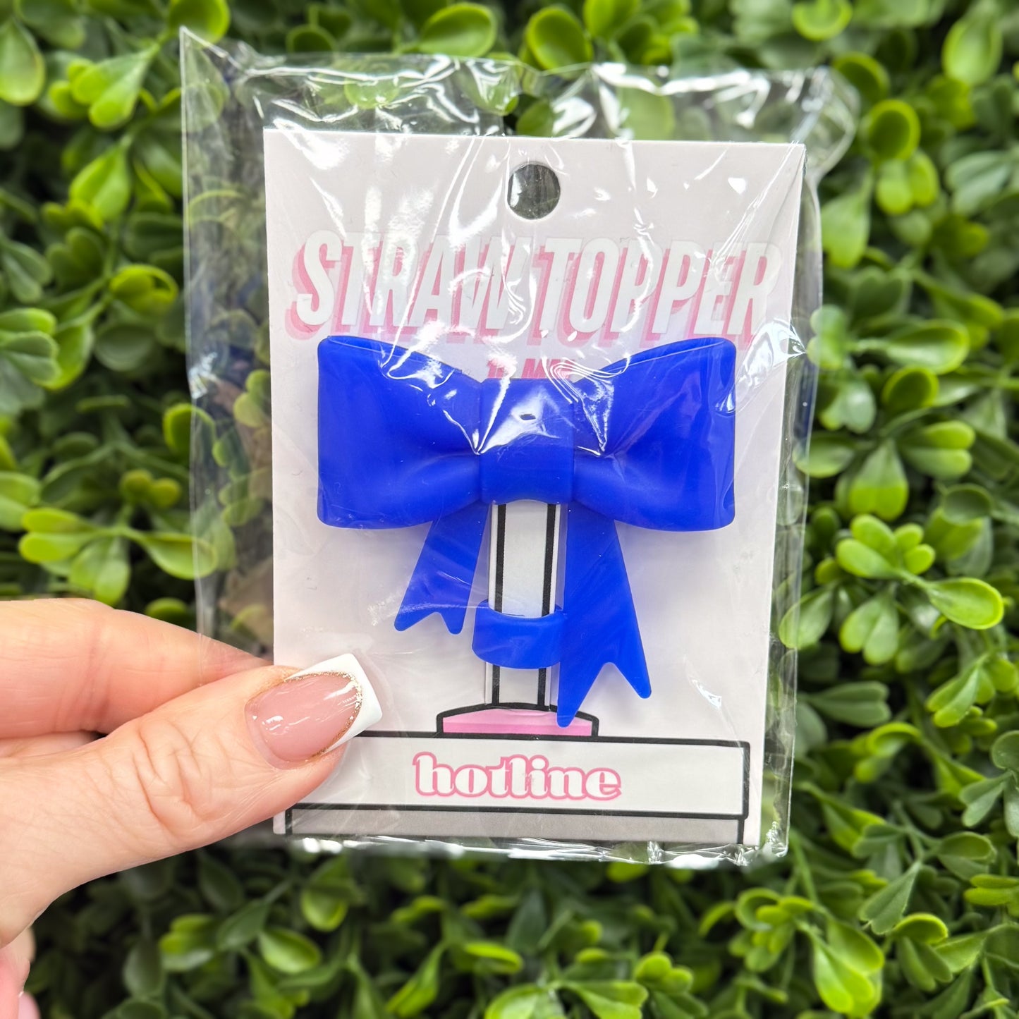 Large Bow Straw Toppers