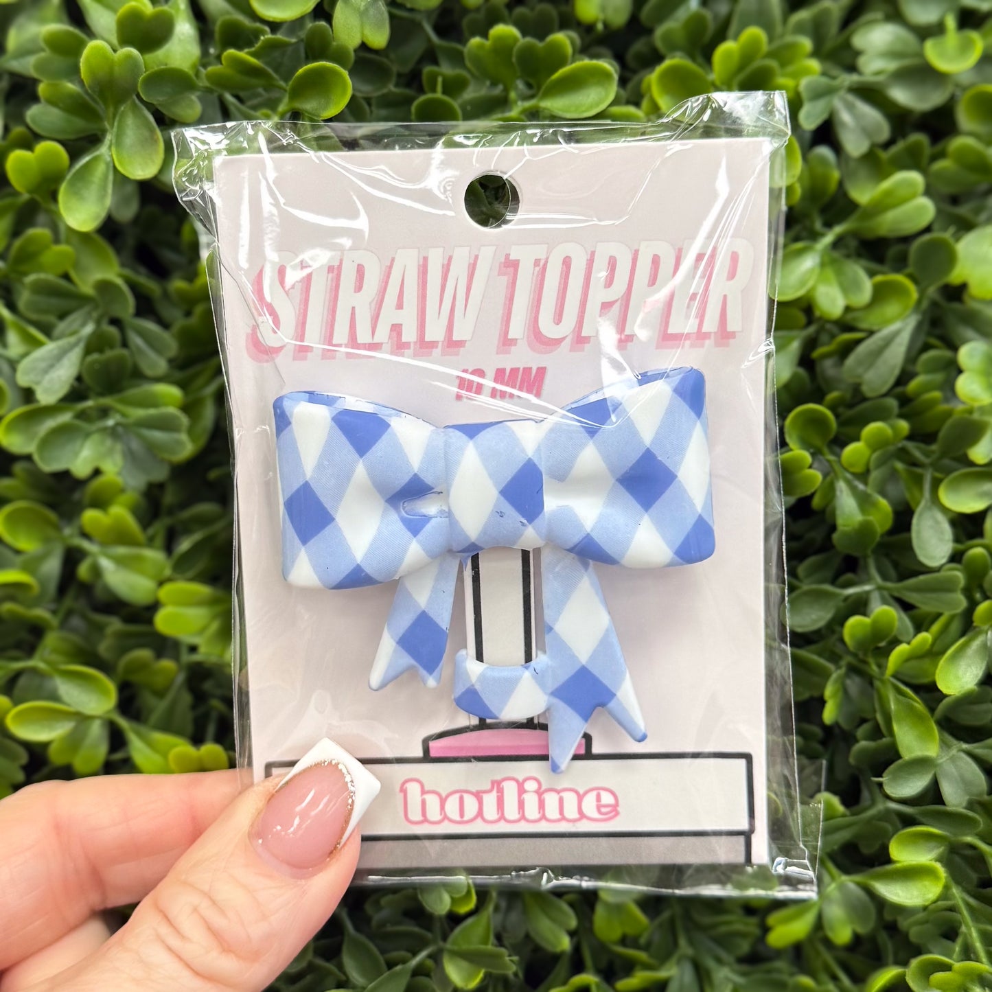 Large Bow Straw Toppers