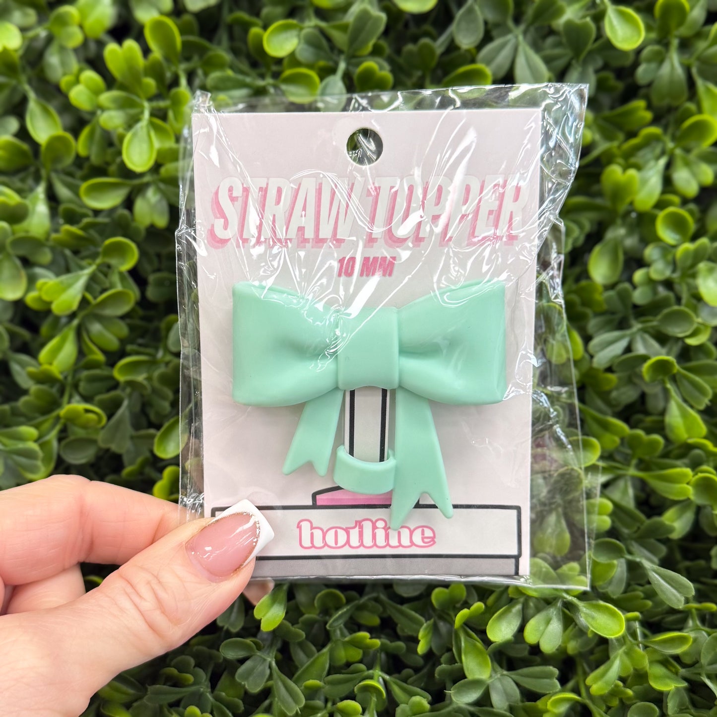 Large Bow Straw Toppers