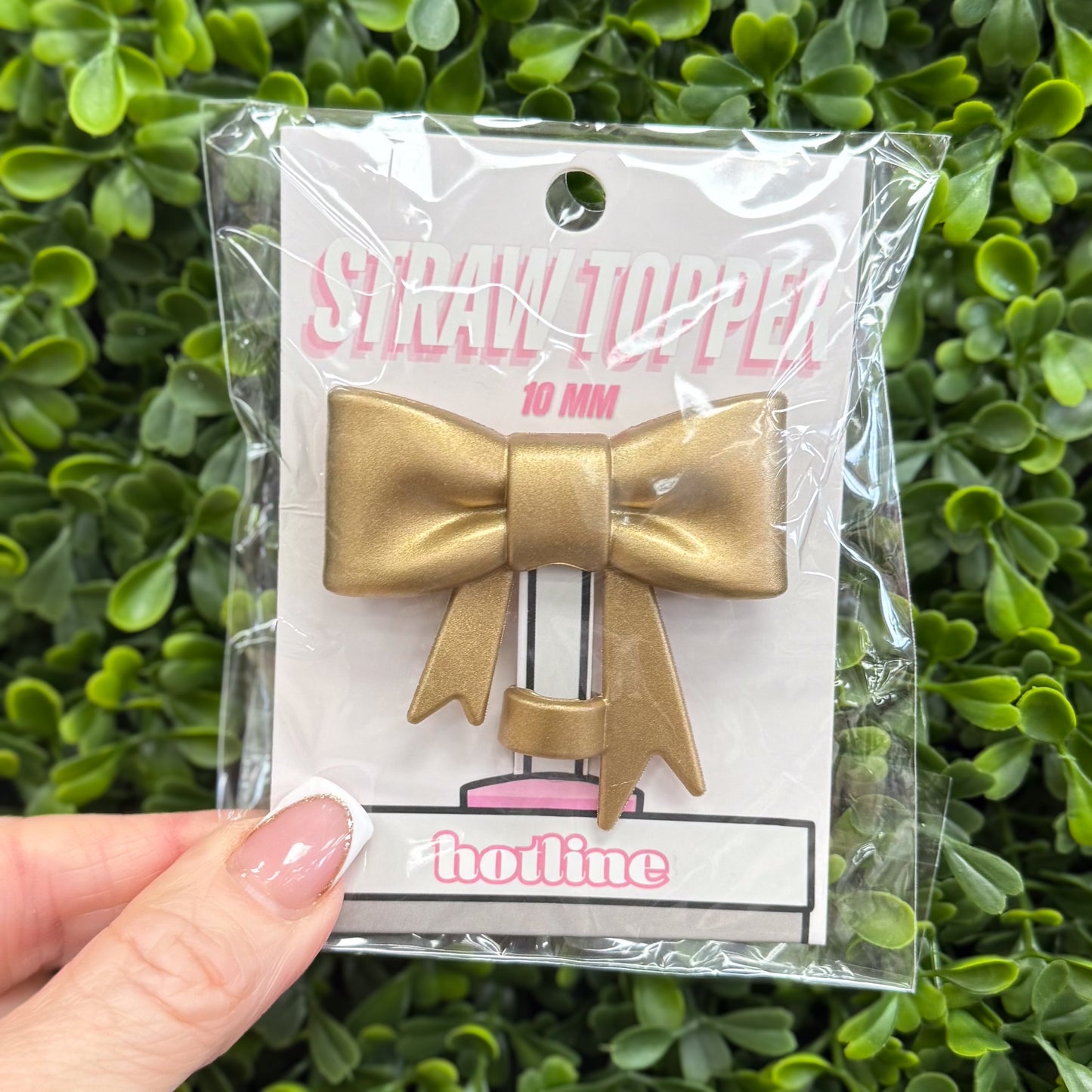 Large Bow Straw Toppers