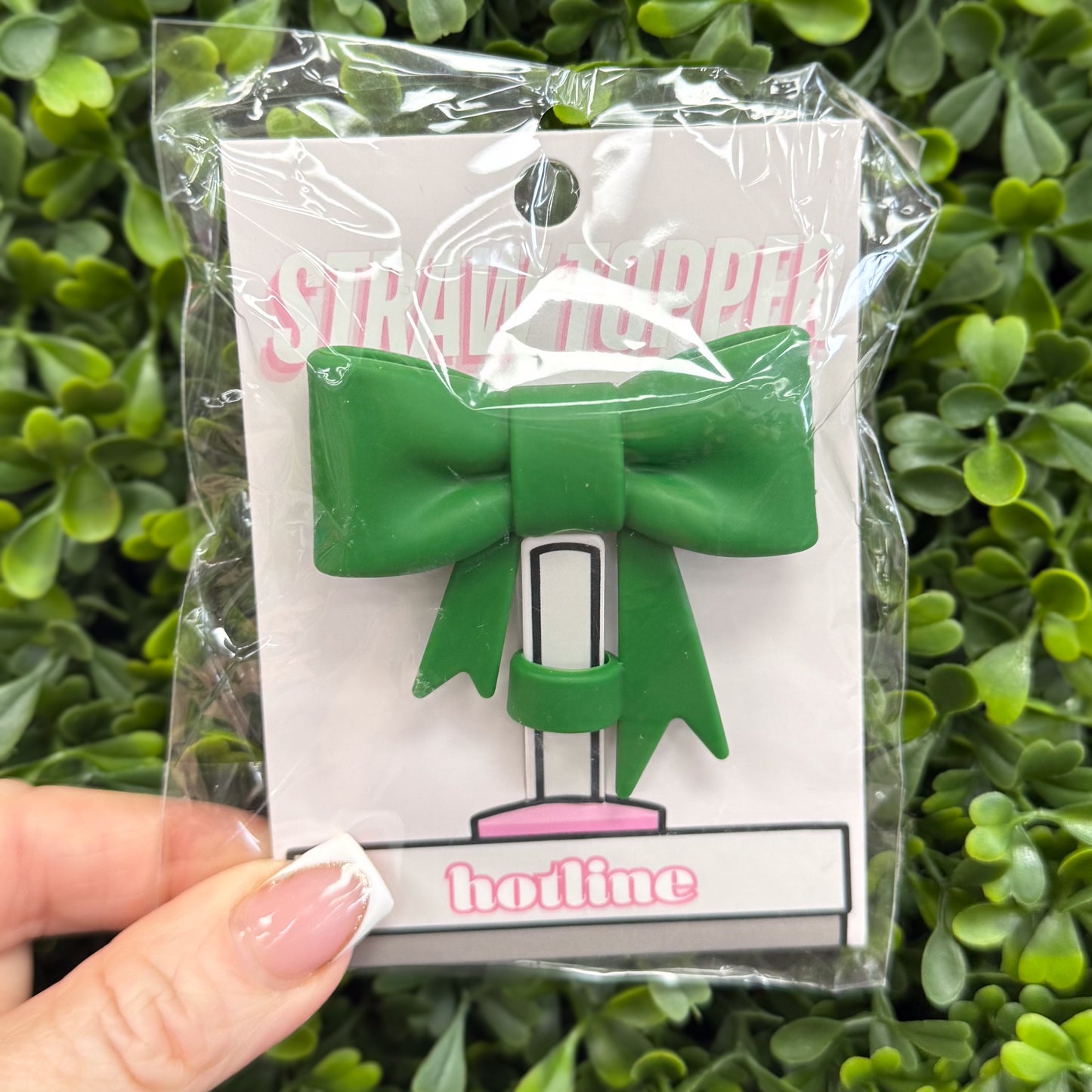 Large Bow Straw Toppers