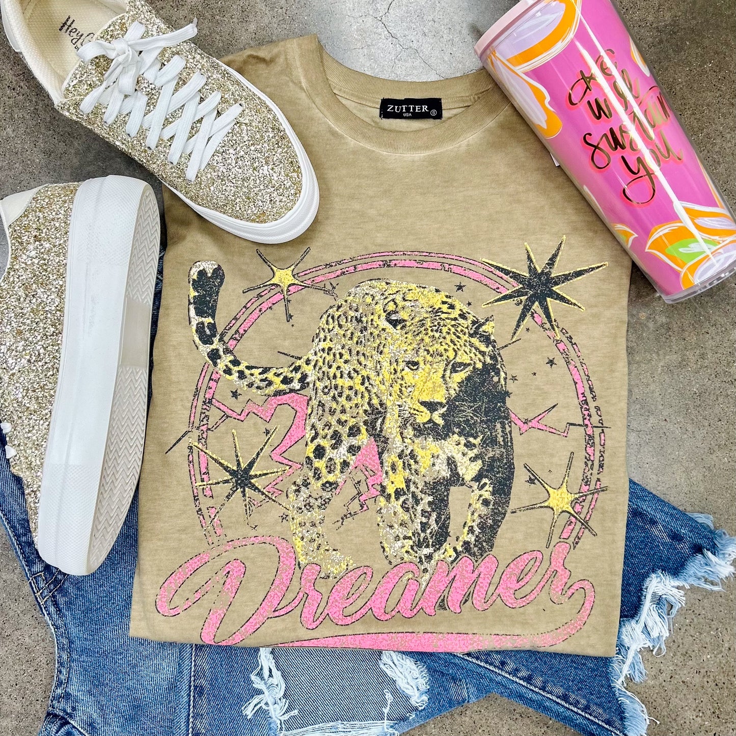 Leopard Dreamer Zutter Graphic Tee