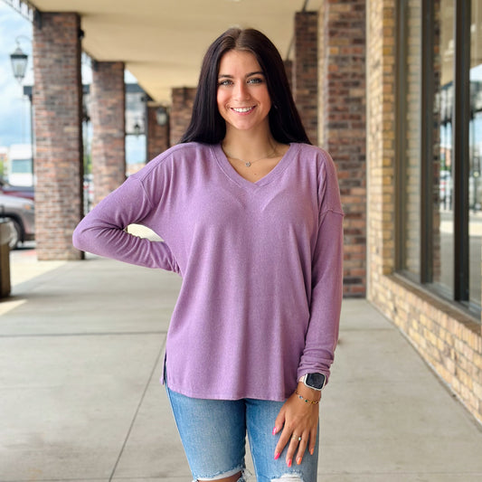 Cuddle Up Purple and Cream Sweaters