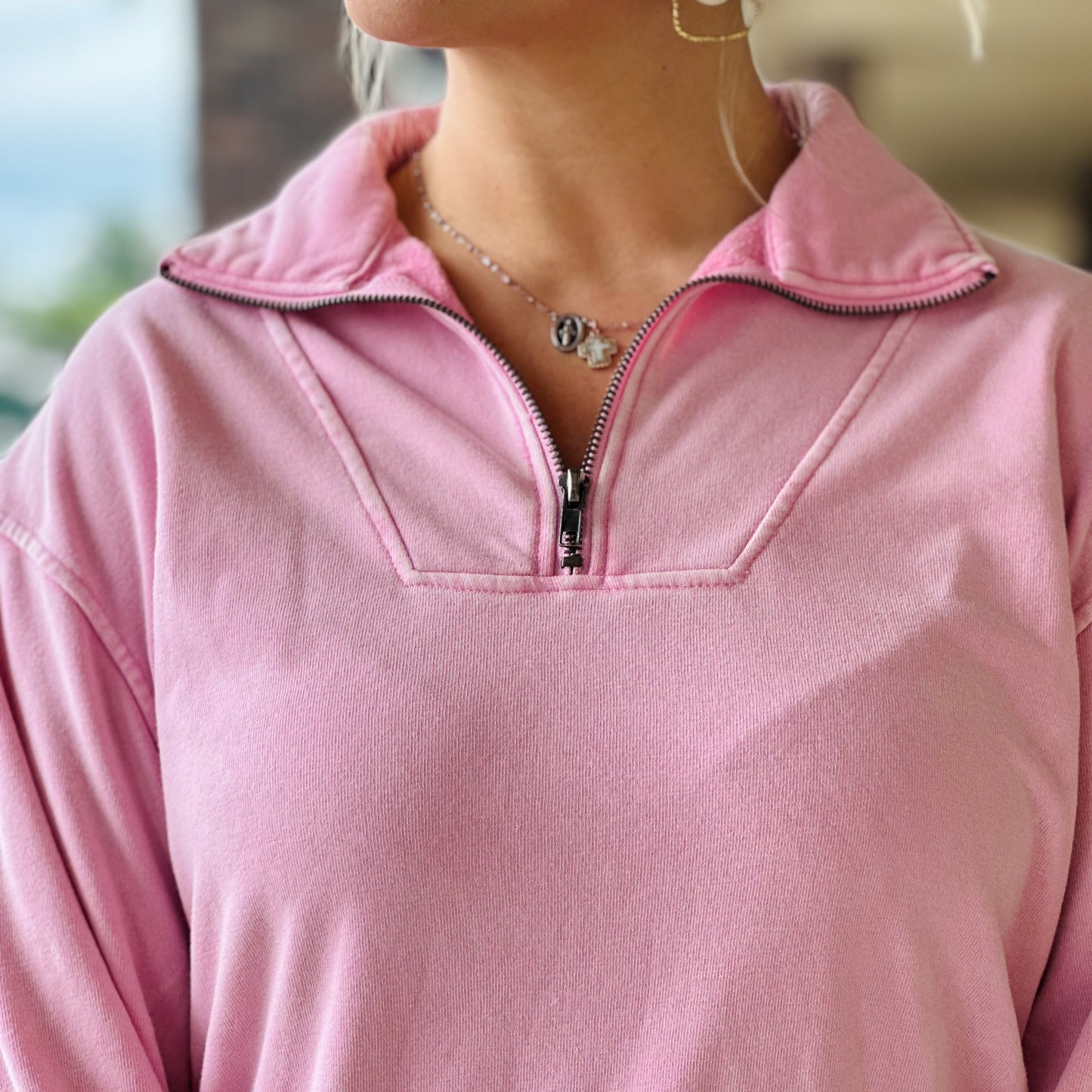 Comfort First Pink and Green Pullovers