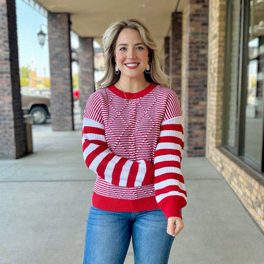 Candy Cane Sweater