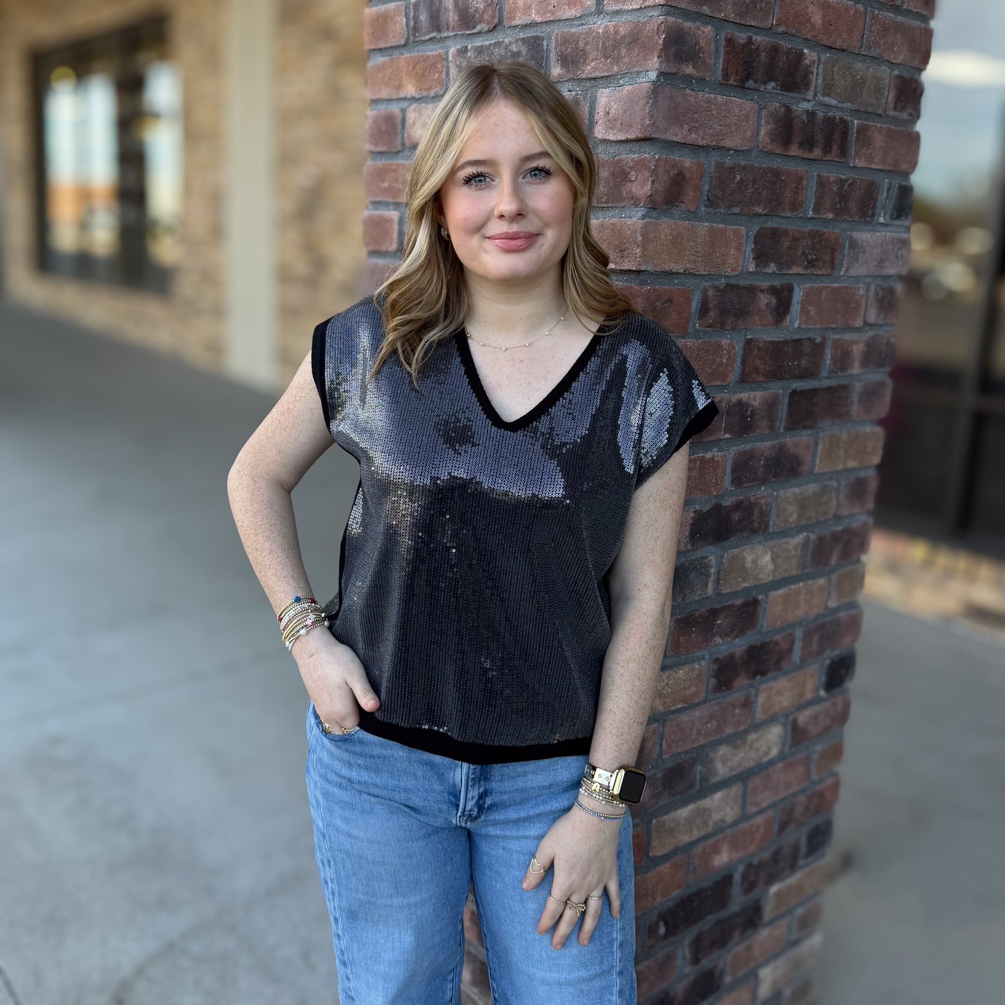 Spring Sequin Fun Top