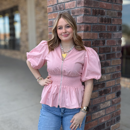 Elegant n Chic Pink Blouse