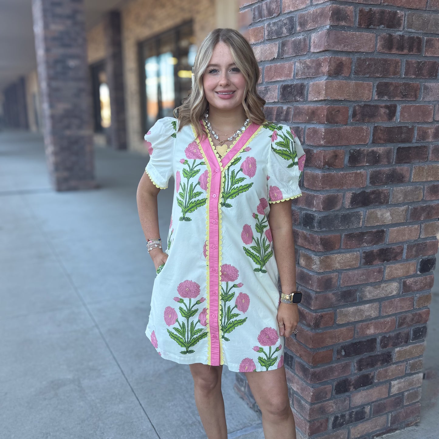 Pink Peony Charm Dress