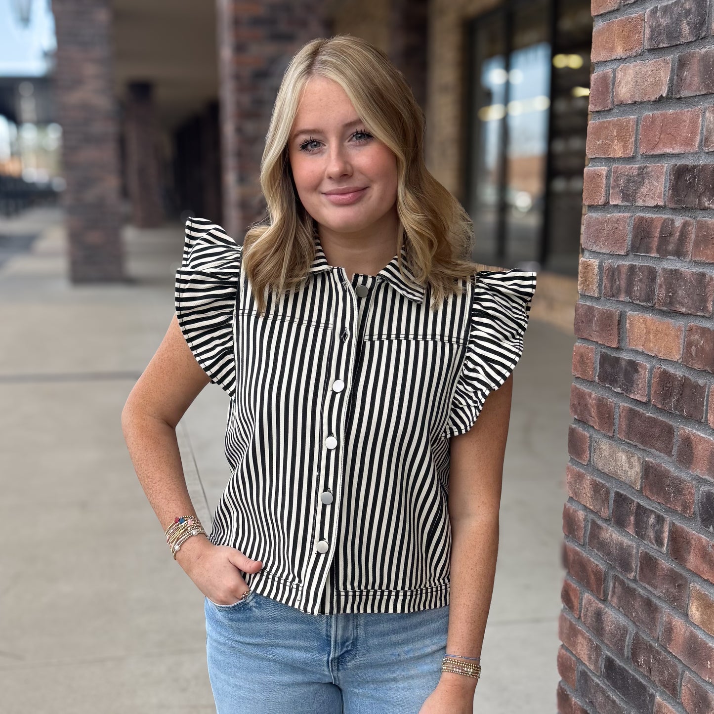 Charming Bliss Stripe Vest