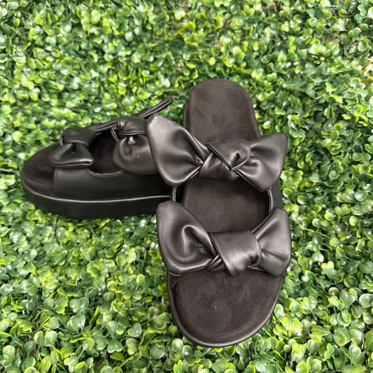 Bows For Days Slide: Black