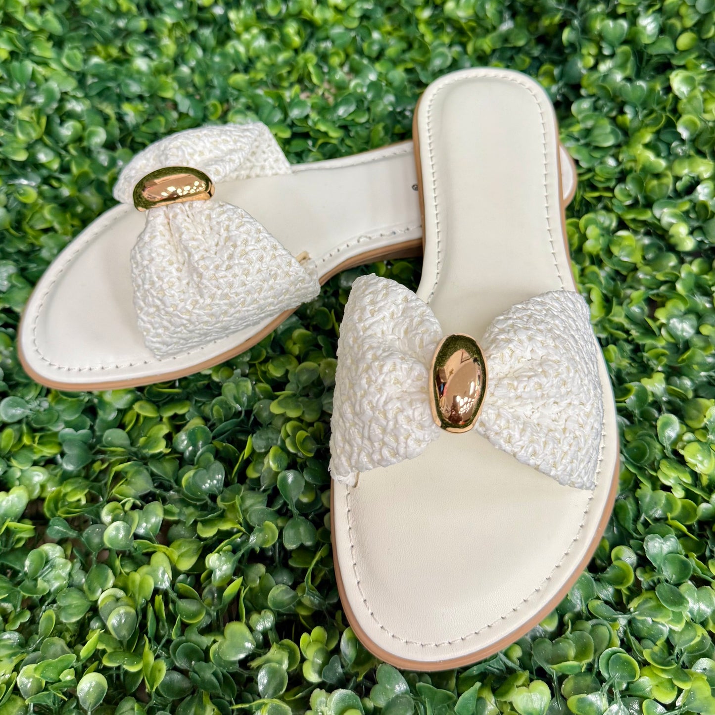 The Harper Knot Sandal: White