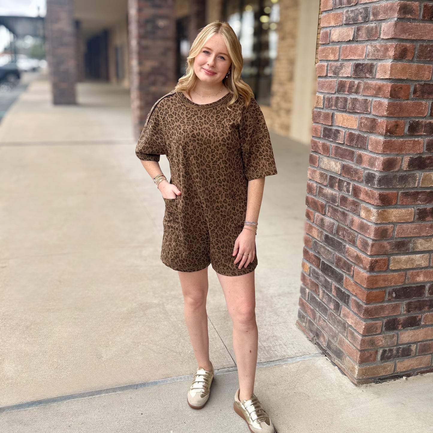 Leopard Print Romper