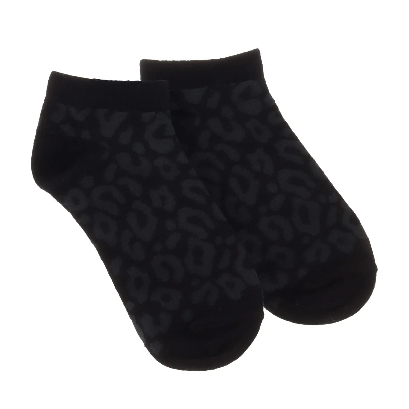 Midnight Leopard Ankle Sock