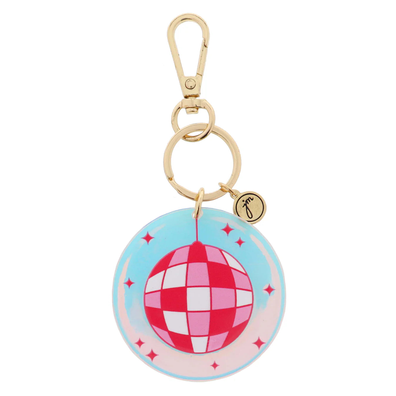 Iridescent Disco Acrylic Keychain