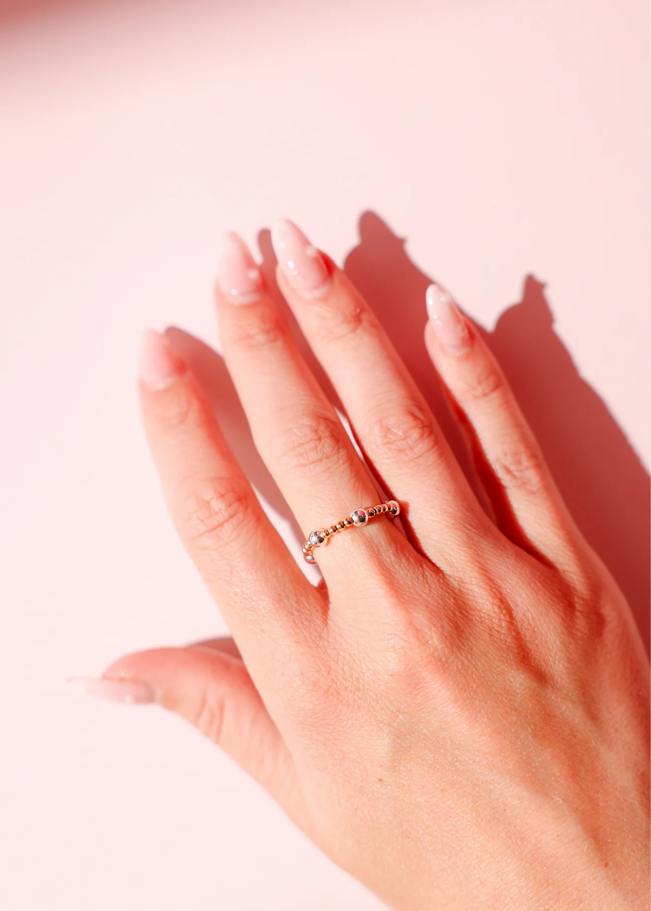 Beaded Blondes June Ring: Gold & Silver