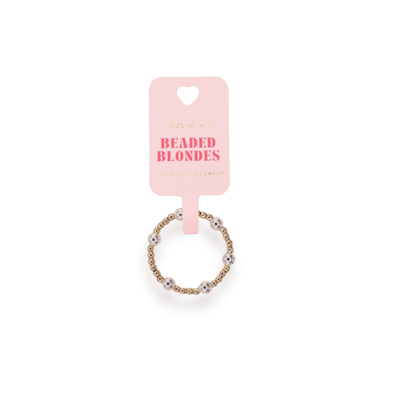 Beaded Blondes June Ring: Gold & Silver