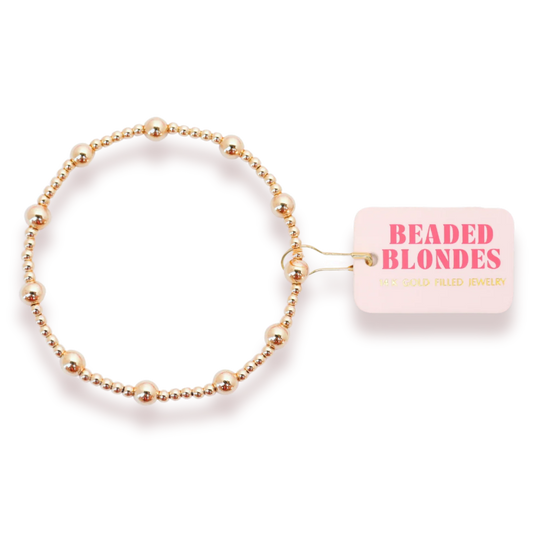 Beaded Blondes: Lively Bracelet - Gold