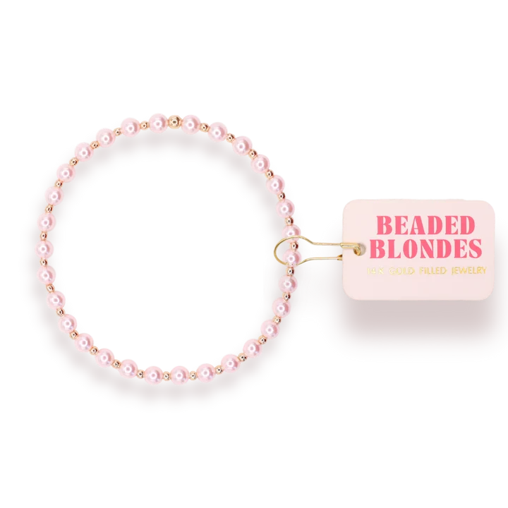 Beaded Blondes Pink Mini Luci Bracelet