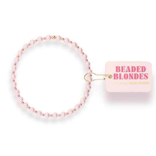 Beaded Blondes Pink Mini Luci Bracelet