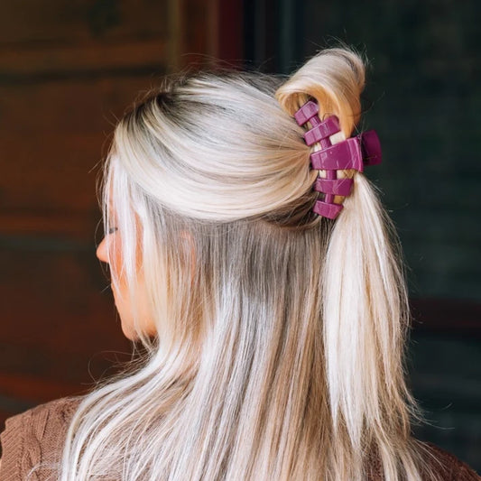 Teleties Classic Mulberry Claw Clip