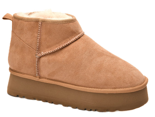 Corkys Room Service Platform Boots: Camel