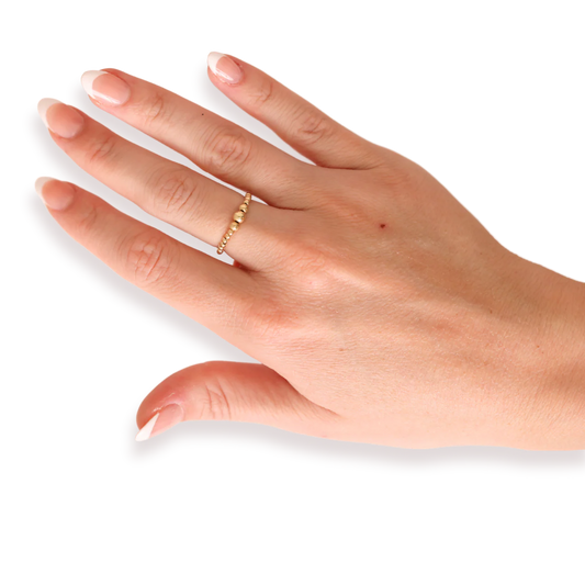 Beaded Blondes: Sutton Ring - Gold