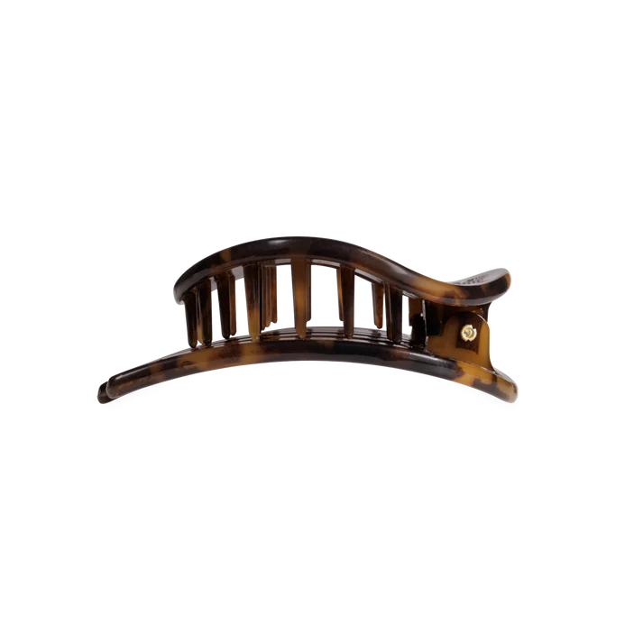 Teleties Tortoise Circle Flat Round Hair Clip