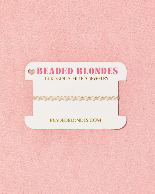 Beaded Blondes Luci Pearl Bracelet