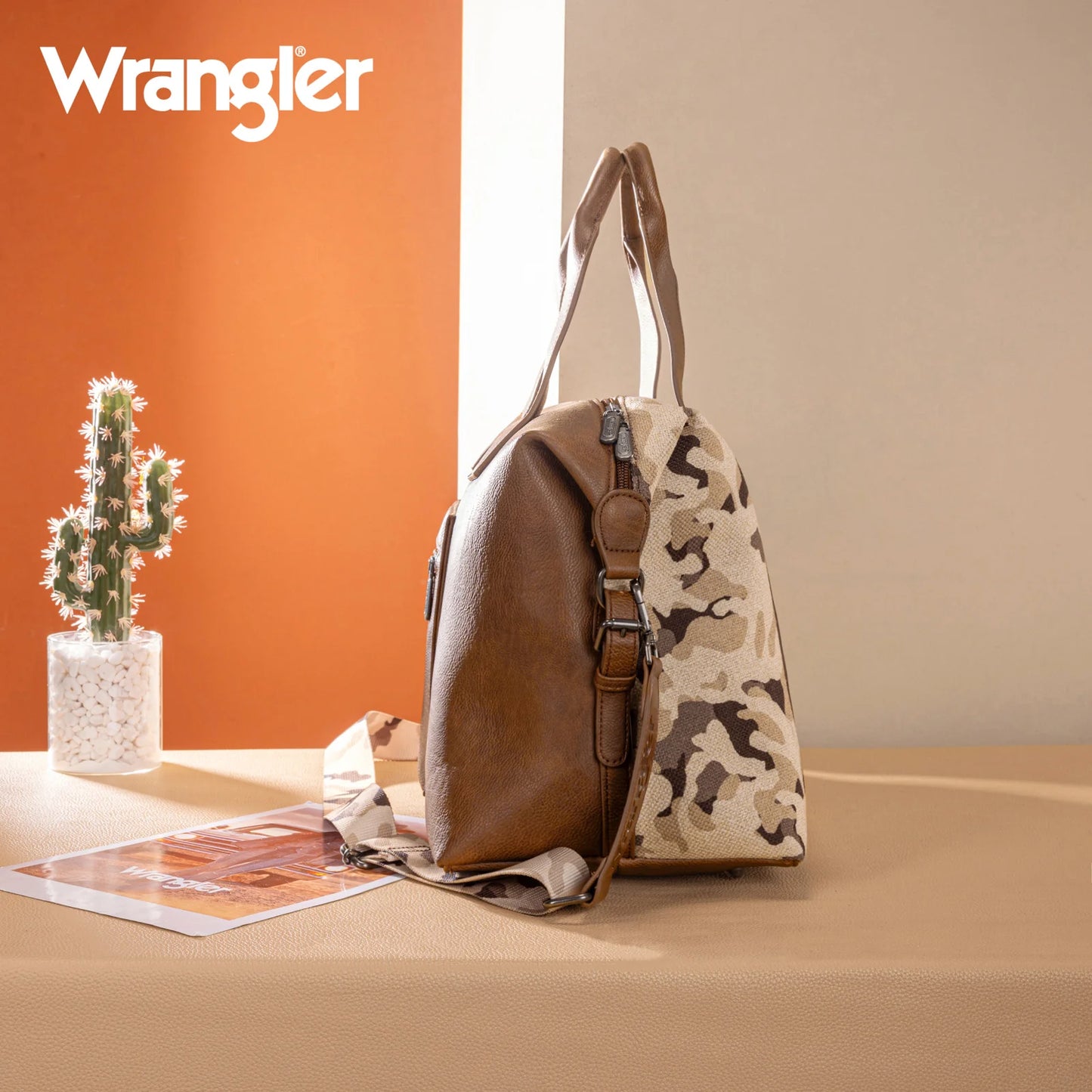 Wrangler Camo Print Duffle Bag